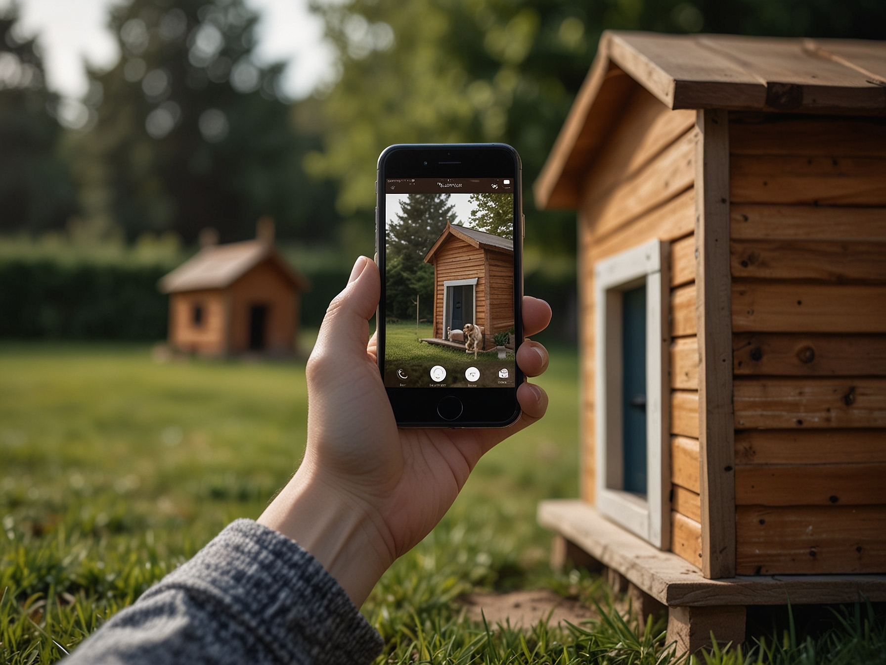 Mobile App Illustration mit Hunden